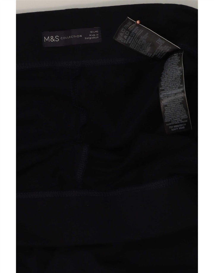 Marks & Spencer Γυναικεία Κολάν UK 18 XL Navy Blue Cotton