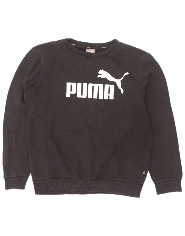 Ανδρικό γραφικό φούτερ Puma Jumper Μικρό μαύρο βαμβακερό