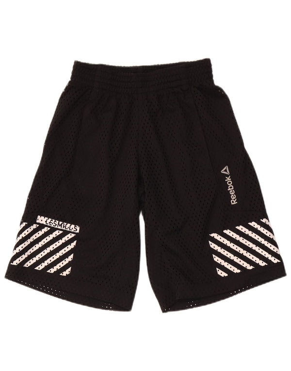 Ανδρικό αθλητικό σορτς REEBOK XS μαύρο ριγέ
