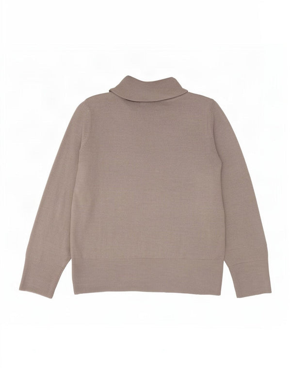 Marks & Spencer Γυναικείο πουλόβερ με ρολό λαιμόκοψη UK 12 Medium Grey