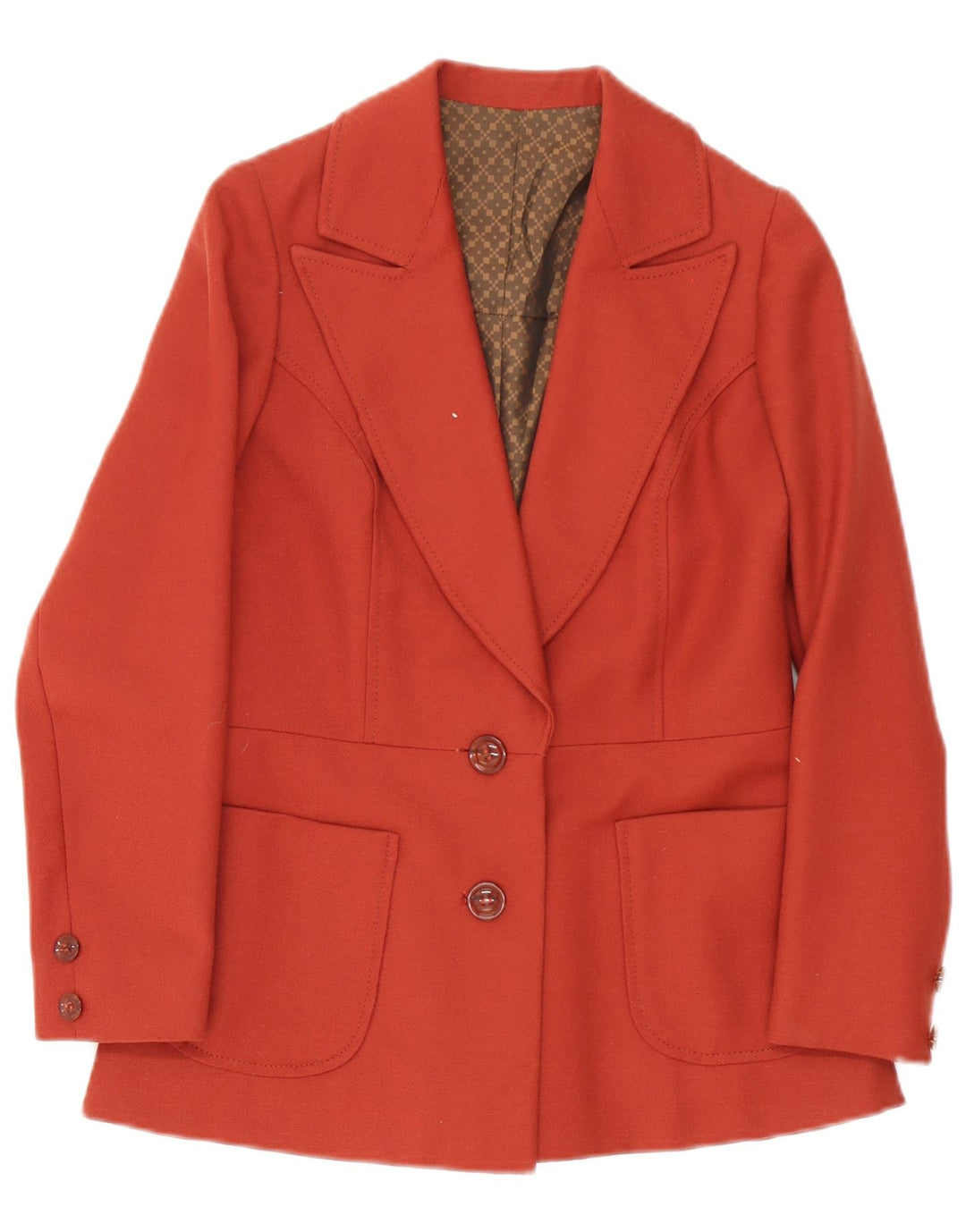 Vintage γυναικείο σακάκι blazer 2 κουμπιών UK 10 Small Red