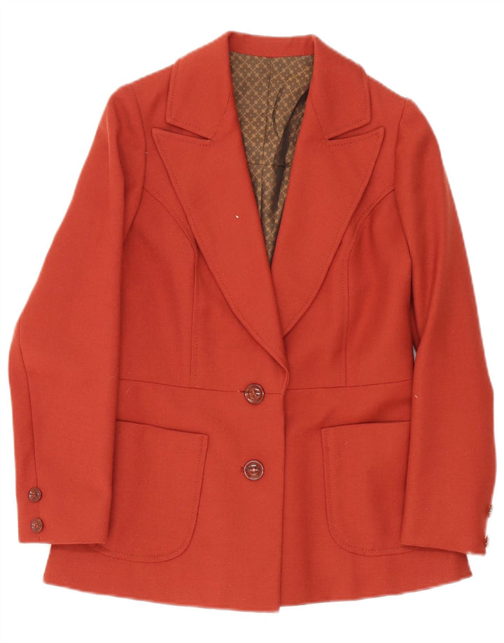 Vintage γυναικείο σακάκι blazer 2 κουμπιών UK 10 Small Red