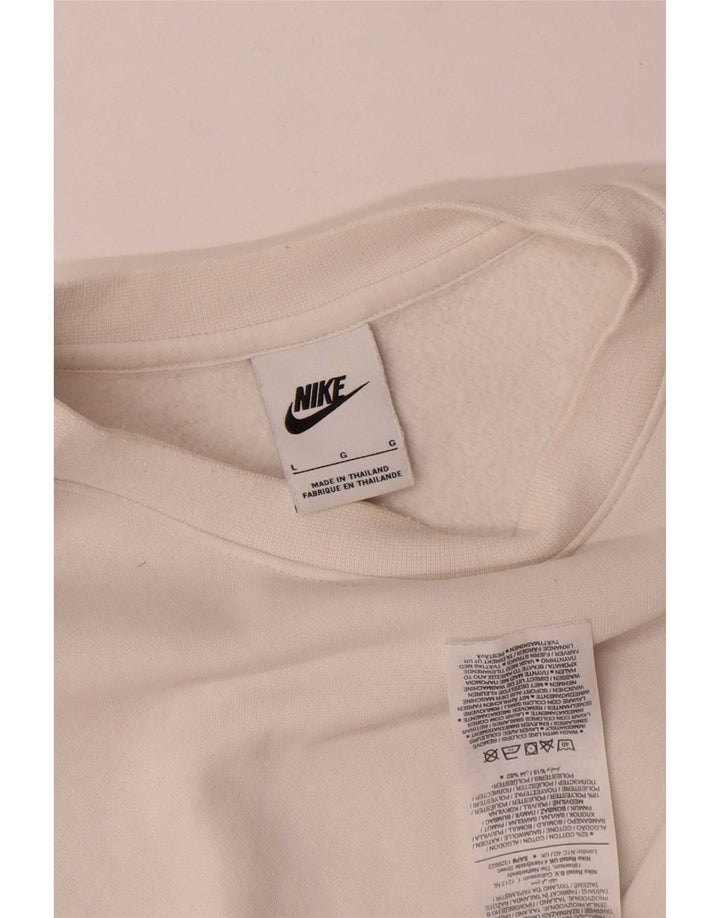 Ανδρικό φούτερ Nike Jumper, μεγάλο λευκό βαμβακερό