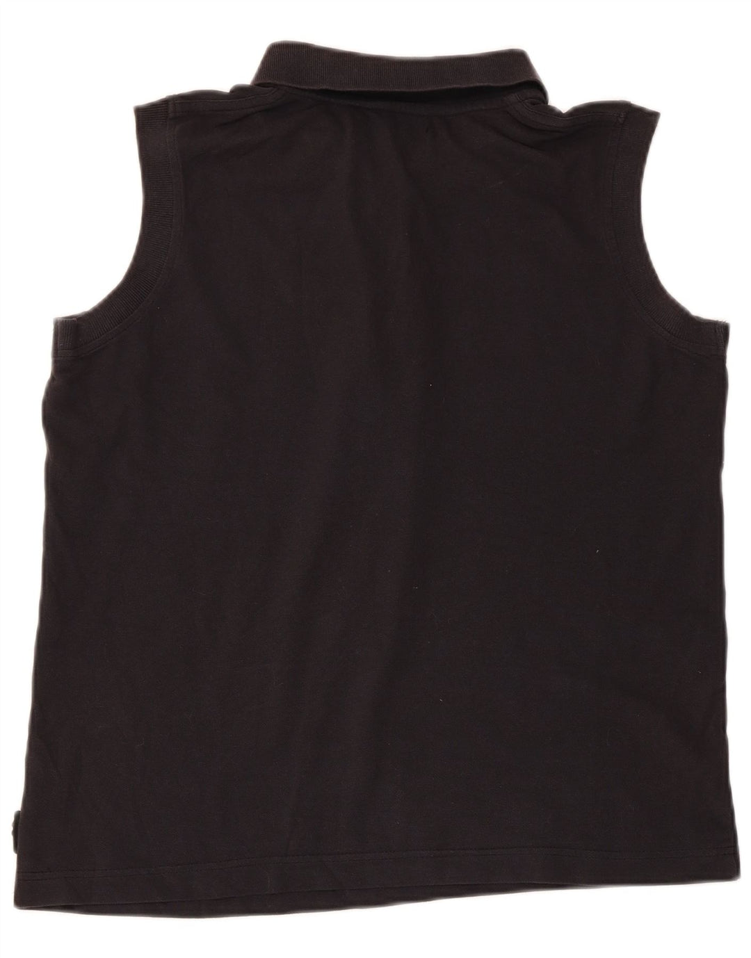 KAPPA Γυναικείο Αμάνικο Πόλο Μπλουζάκι UK 18 XL Μαύρο