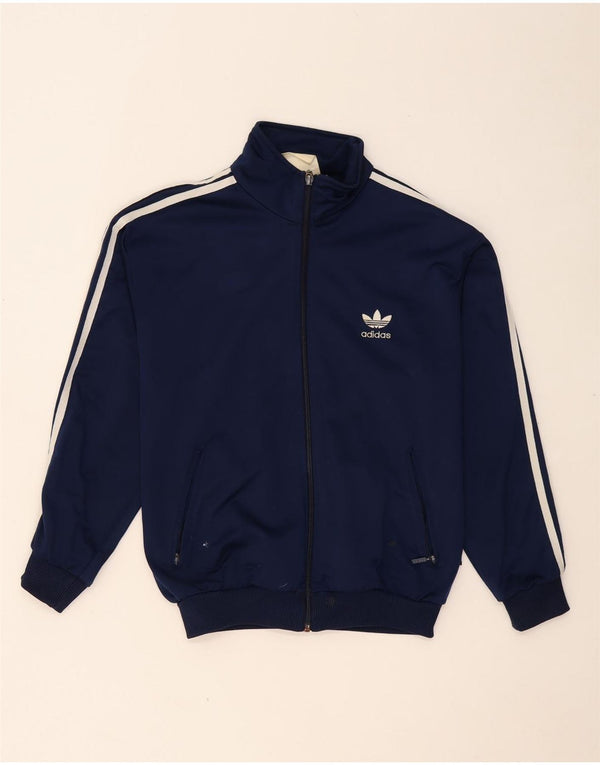 ADIDAS Boys αθλητική φόρμα Top Jacket 13-14 Years Navy Blue Polyester