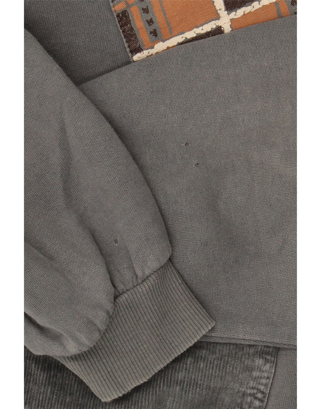 Chewan Ανδρικό φούτερ Polo με λαιμόκοψη Jumper XL Γκρι γεωμετρικό