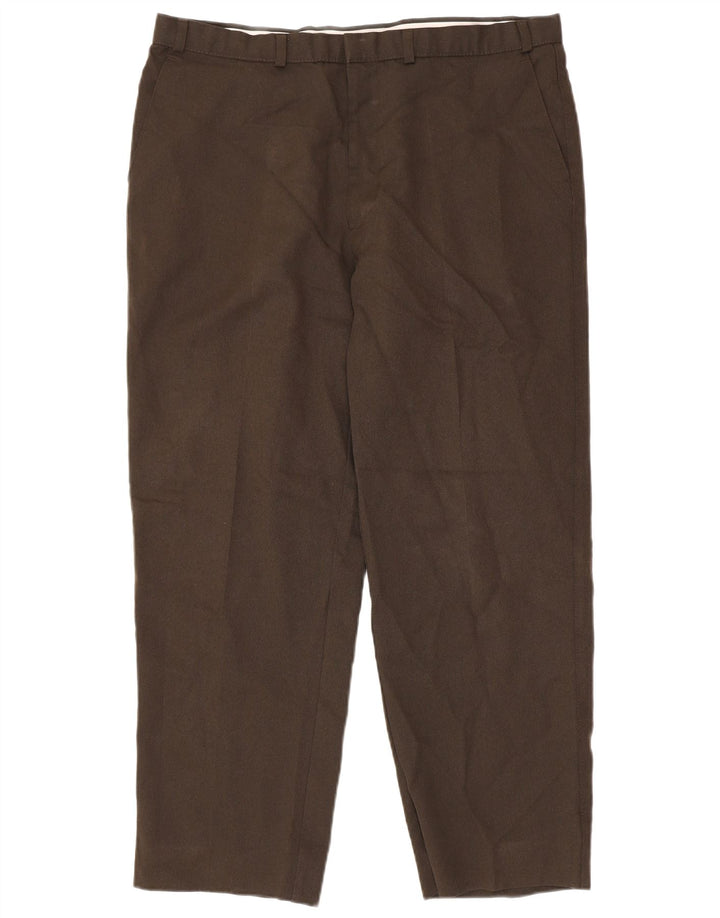 Marks & Spencer Ανδρικό κωνικό casual παντελόνι W38 L31 καφέ πολυεστέρας