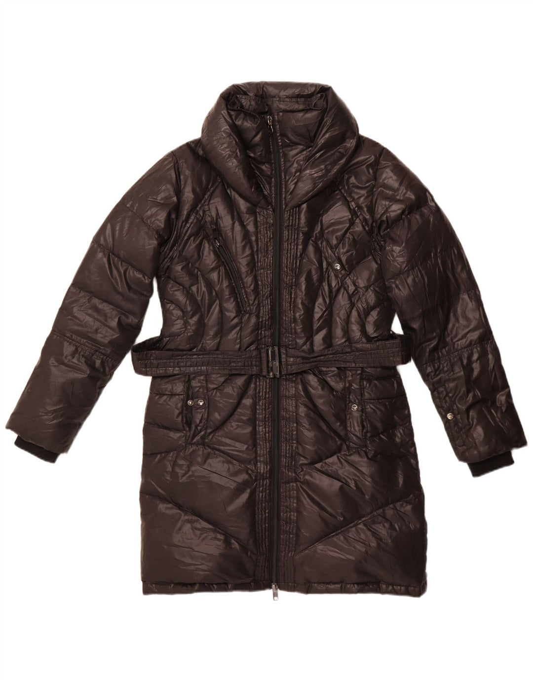 Bomboogie γυναικείο παλτό UK 16 Large Μαύρο Πολυεστέρας