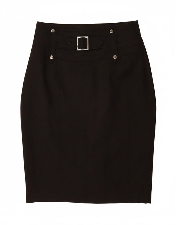 KAREN MILLEN Γυναικεία Pencil Φούστα UK 12 Medium W28 Black Polyester