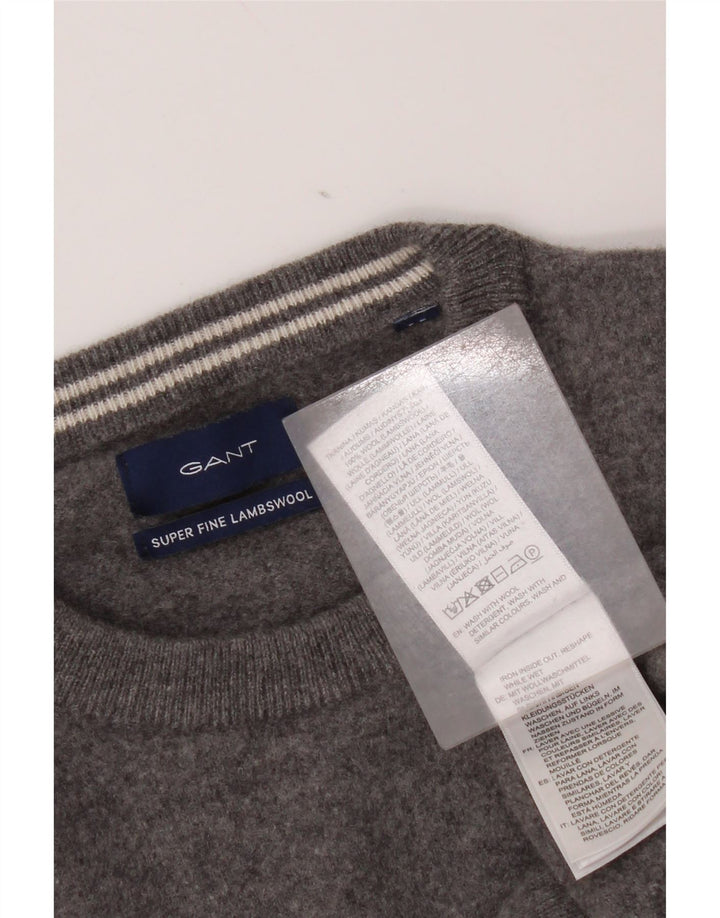 Γυναικείο πουλόβερ Gant Crew Neck Jumper UK 14 Medium Grey Wool