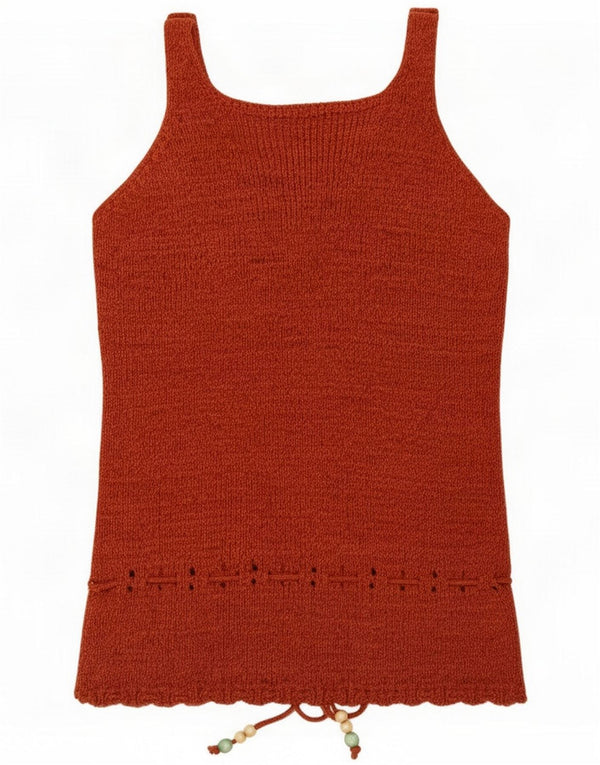 Janique γυναικείο γιλέκο Tank Top UK 16 Large Brown Acrylic