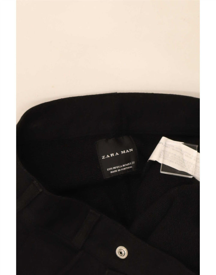 Zara Ανδρικό Σορτσάκι Chino Medium W31 Μαύρο βαμβακερό
