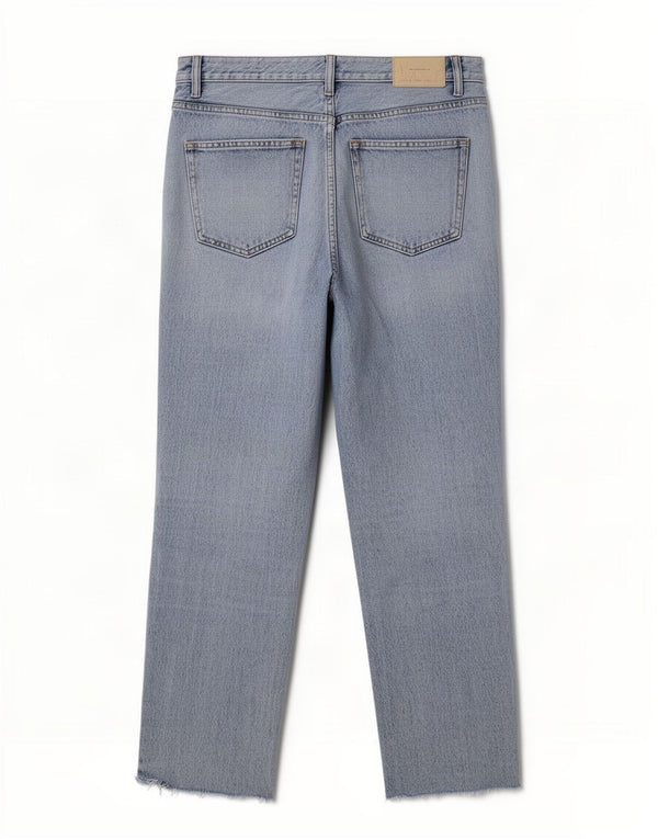 Ανδρικό Zara Distressed Cropped Jeans EU 42 Large W32 L25 Blue Cotton