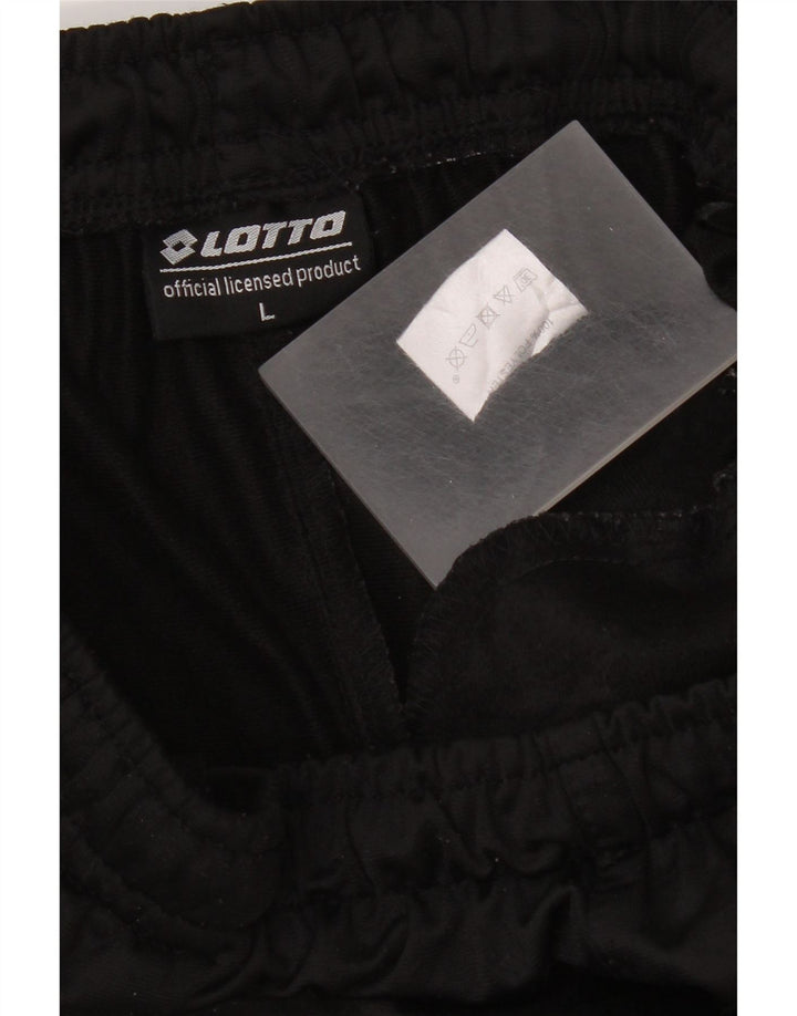Ανδρική φόρμα Lotto Παντελόνι Joggers Μεγάλο Μαύρο Πολυεστέρα