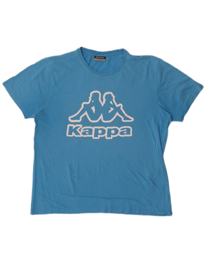 Ανδρικό γραφικό T-Shirt Kappa Top Large Blue