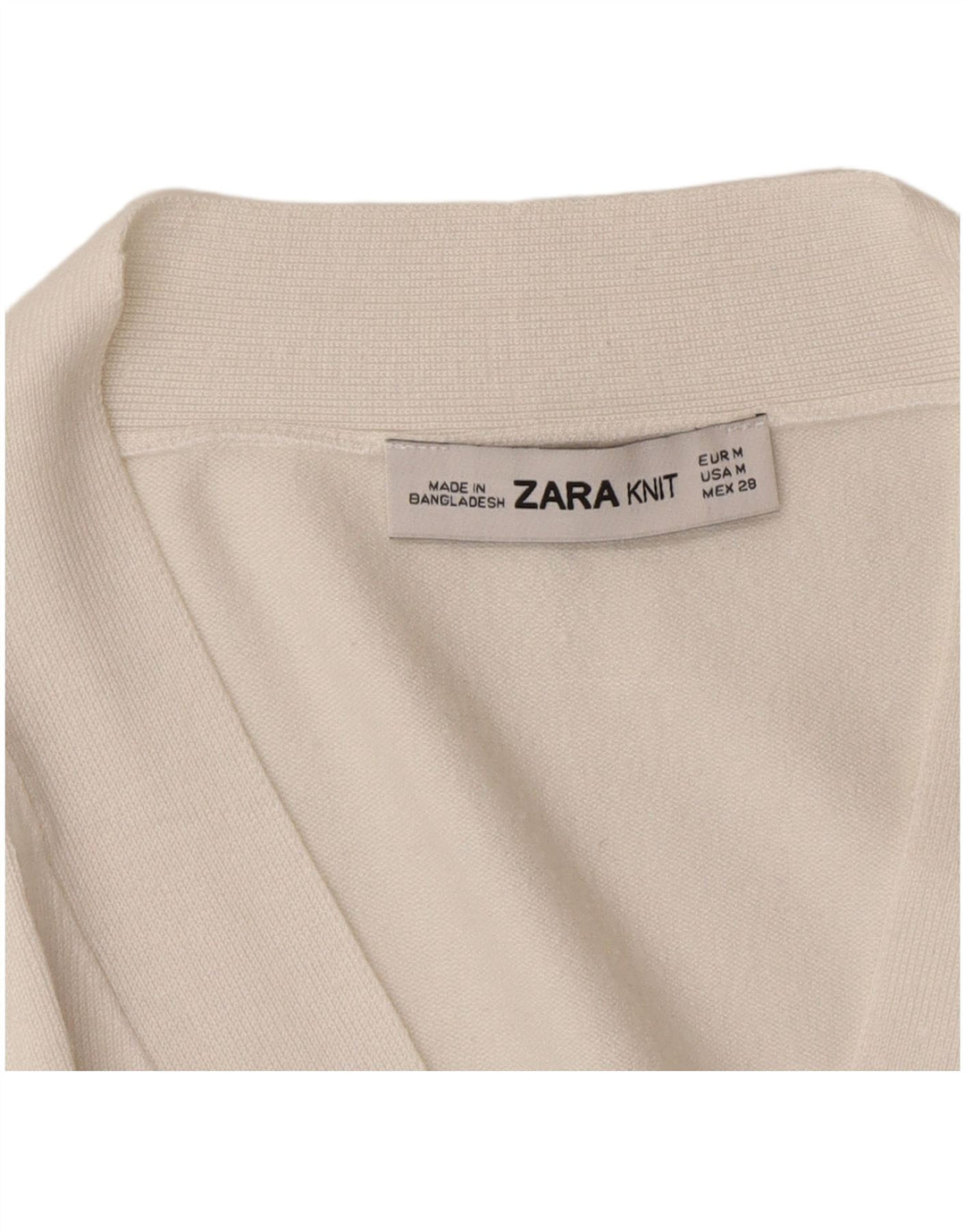 Zara Γυναικείο πουλόβερ UK 14 Medium White
