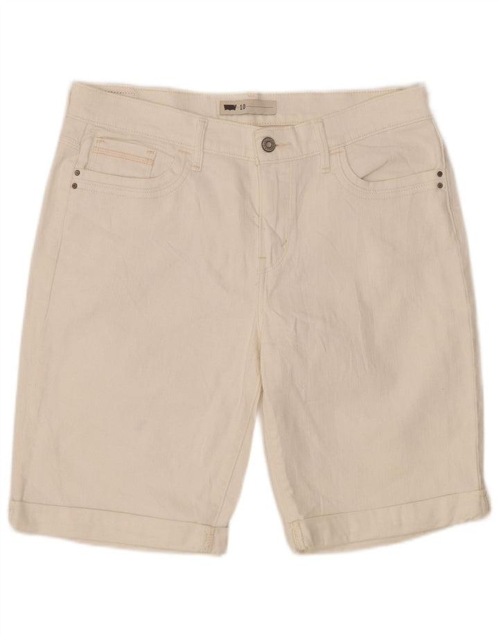 Γυναικείο τζιν σορτς Levi's US 10 Large W30 Off White