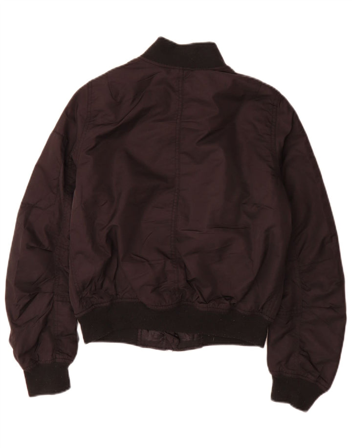 Topshop Γυναικείο Oversized Bomber Jacket UK 6 XS μαύρο πολυεστέρα