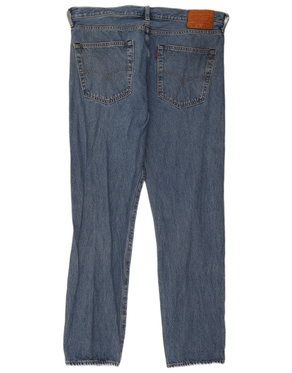 Levi's Mens 501 Straight Jeans W36 L32 Blue Cotton