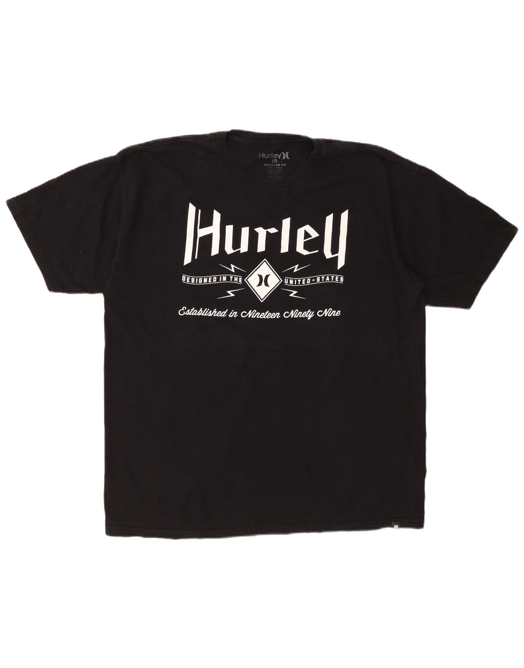Ανδρικό T-Shirt HARLEY Regular Fit Top XL Μαύρο βαμβακερό