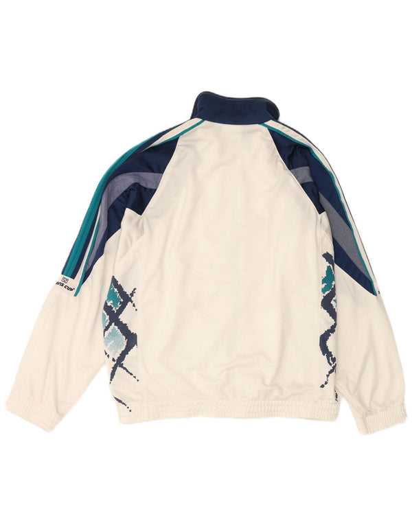 DIADORA Ανδρική φόρμα Davis Cup Top Jacket UK 38 Medium White Colourblock