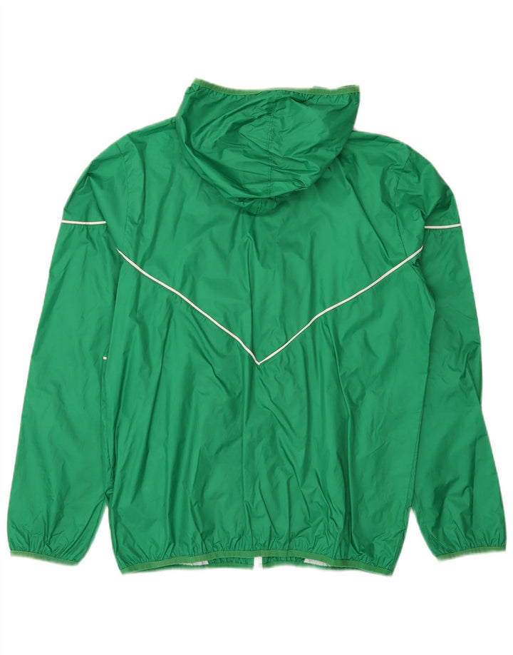 Adidas Ανδρικό μπουφάν βροχής με κουκούλα UK 38 Medium Green Nylon