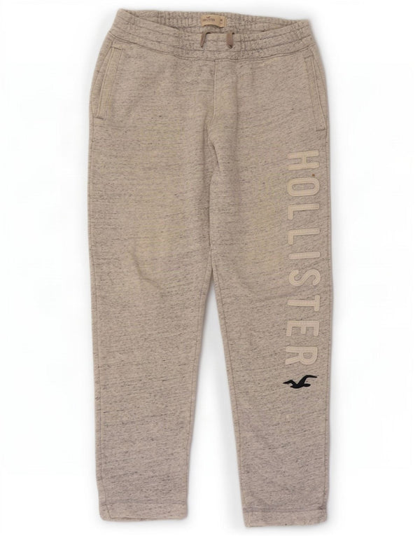 Ανδρική φόρμα φόρμας Hollister, γραφική, βαμβακερή μεσαία γκρι