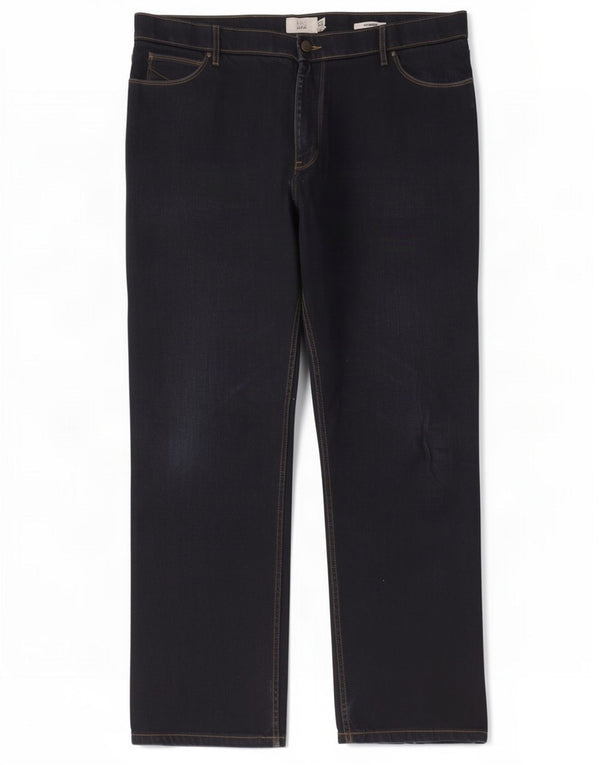 Marks & Spencer Ανδρικά Stormwear Regular Straight Jeans W40 L31 Navy Blue
