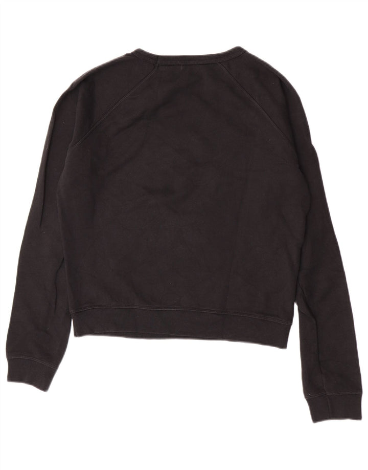 Γυναικεία φούτερ με γραφικό Crop Jumper UK 14 Medium Black