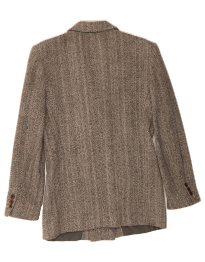MANI Womens Double Breasted Blazer Jacket IT 42 Medium Grey Wool Classic Vintage MANI and Second-Hand MANI from Messina Hembry 