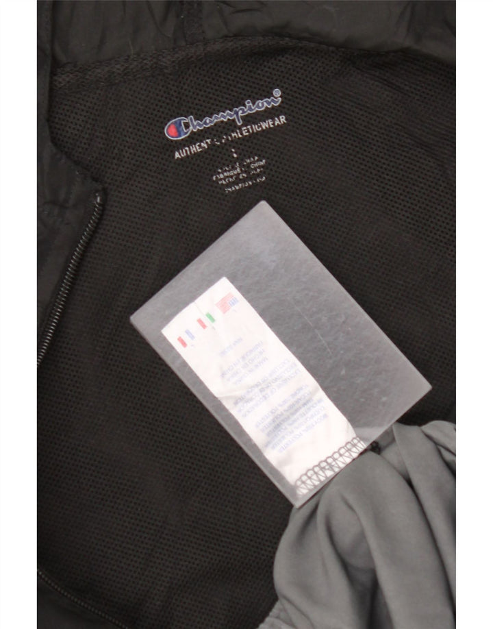 CHAMPION Γυναικεία φόρμα γυμναστικής γραφικά Top Jacket UK 14 Large Black Colourblock