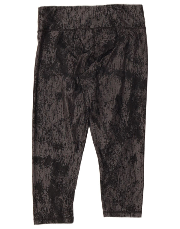 Puma Γυναικεία Κάπρι Κολάν UK 10 Small Black Tie Dye