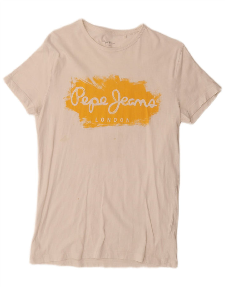 Ανδρικό Slim Graphic T-shirt PEPE Jeans Top Small White