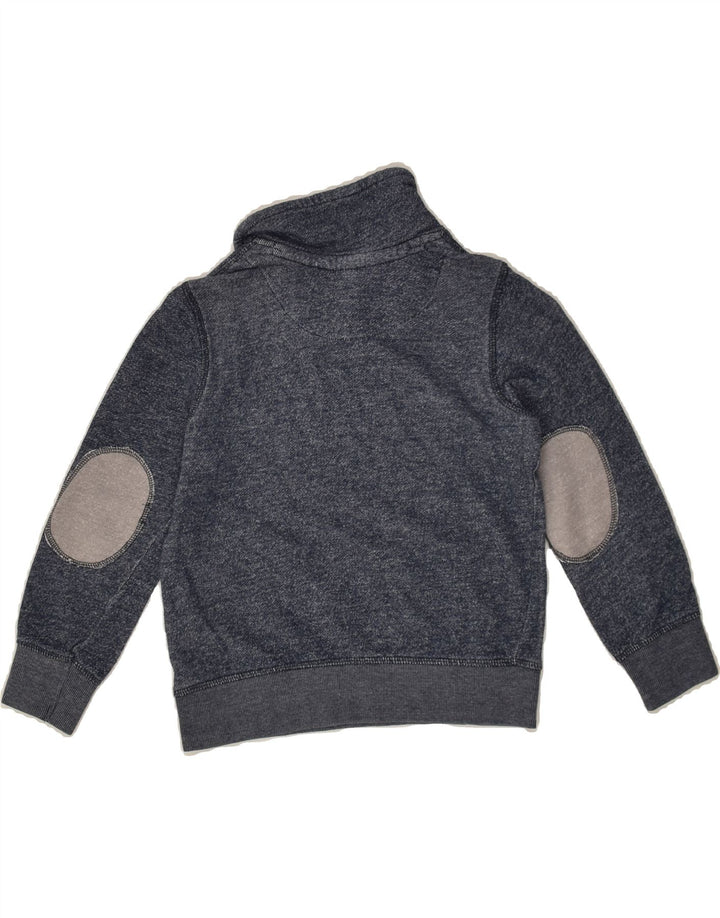 BENETTON Boys Graphic Shawl Neck Sweatshirt Jumper 4-5 Years Grey | Vintage Benetton | Thrift | Second-Hand Benetton | Used Clothing | Messina Hembry 