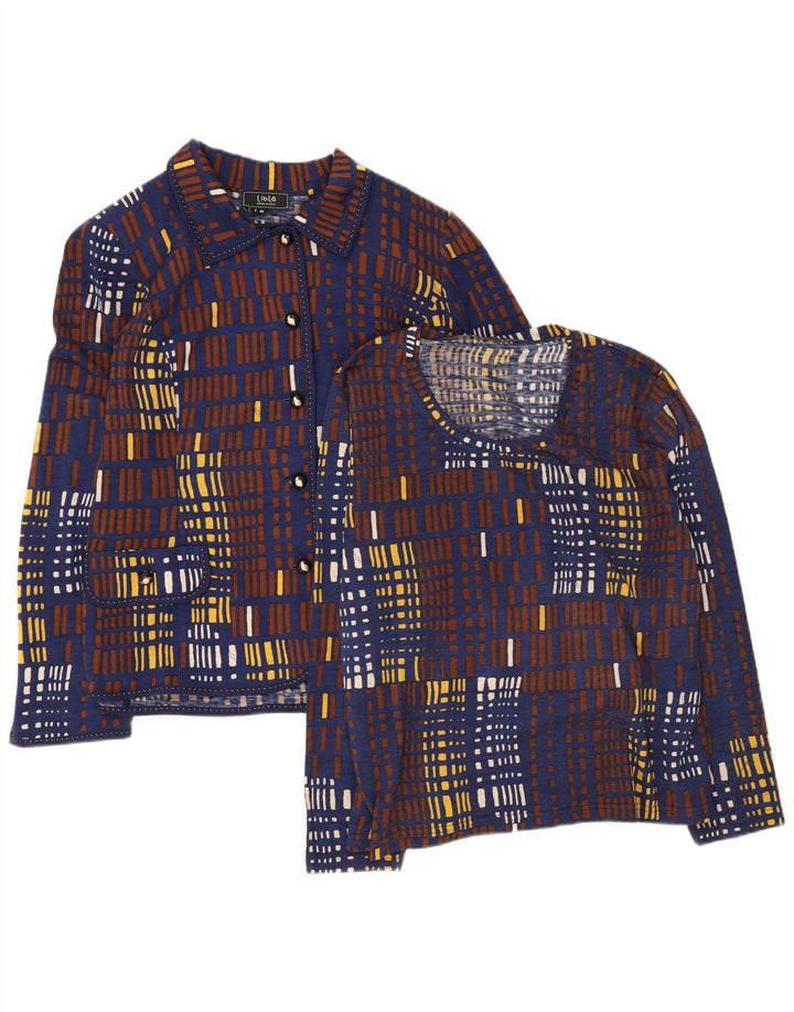Liola Γυναικείο Σετ 2 τεμαχίων IT 50 XL Navy Blue γεωμετρικό μαλλί