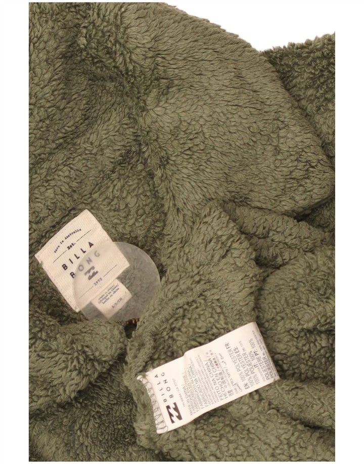 Billabong Γυναικείο φλις μπουφάν UK 10 Small Green Polyester