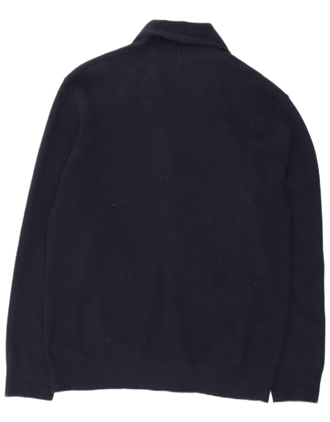 Ανδρικό πουλόβερ με ζακέτα Marks & Spencer XL Navy Blue Polyester