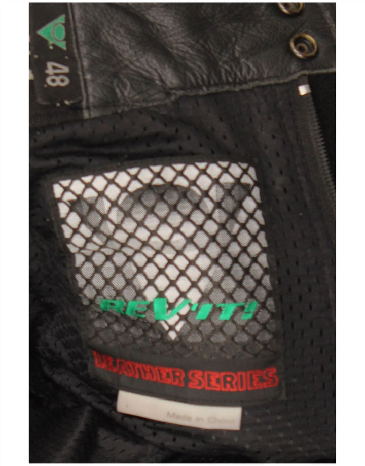 Rev'it Ανδρικό Δερμάτινο Παντελόνι Biker IT 48 Medium W30 L29 Μαύρο Δερμάτινο