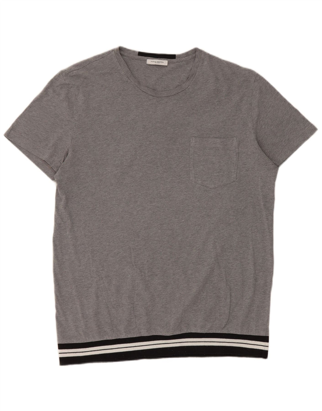 Ανδρικό T-Shirt Paolo Pecora Top Medium Grey Colourblock