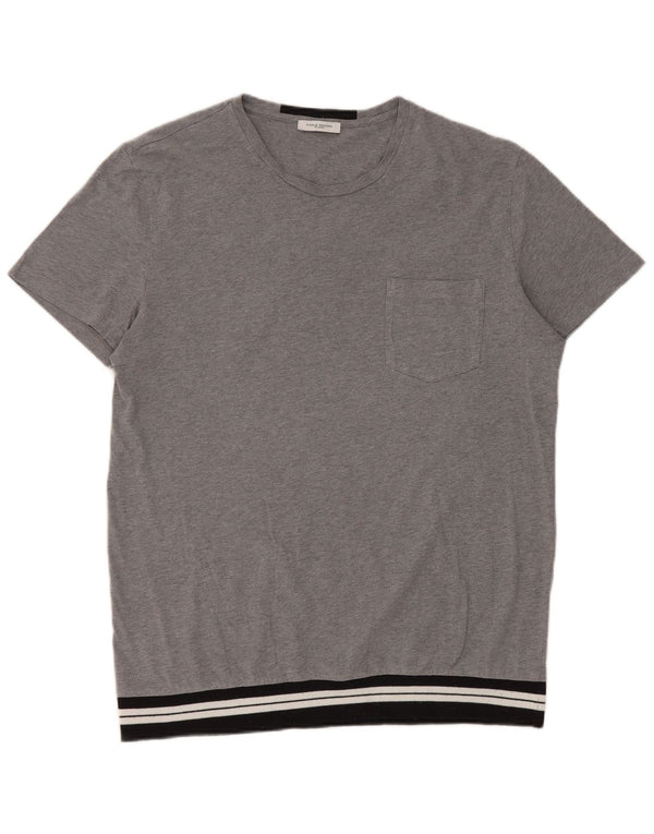 Ανδρικό T-Shirt Paolo Pecora Top Medium Grey Colourblock