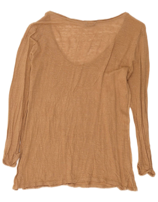 Massimo Dutti γυναικείο μακρυμάνικο UK 14 Μεγάλο καφέ φλύκταινα