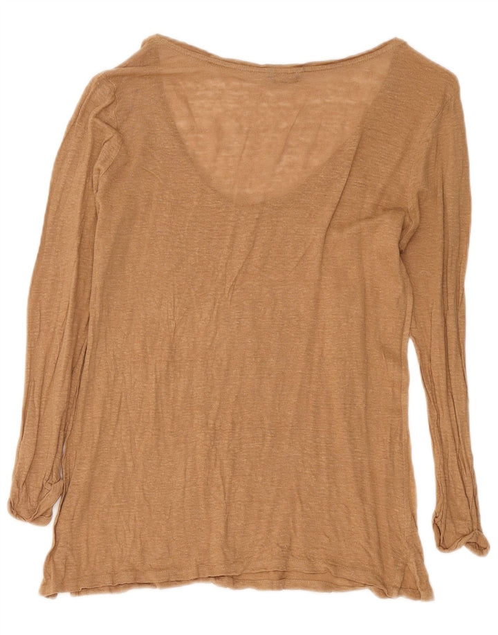 Massimo Dutti γυναικείο μακρυμάνικο UK 14 Μεγάλο καφέ φλύκταινα