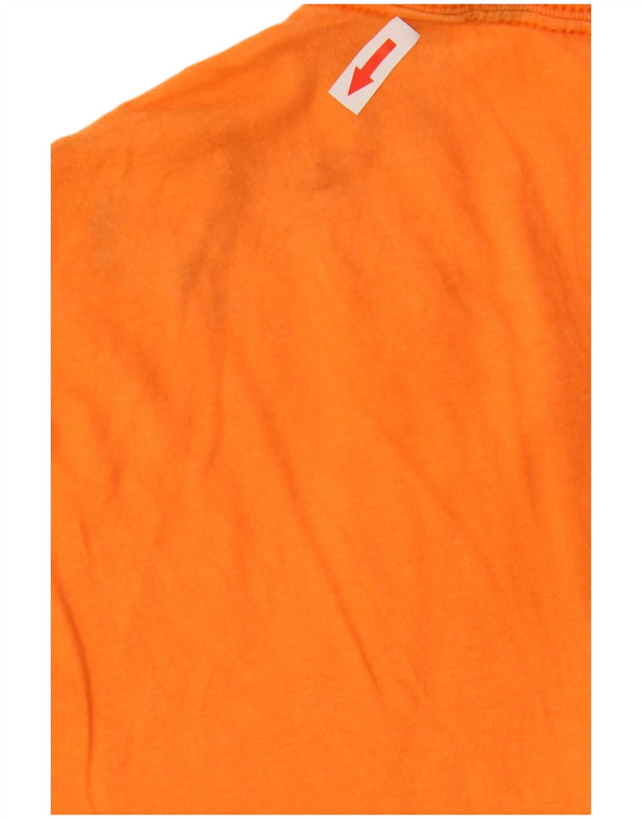 Ανδρικό γραφικό T-Shirt Penguin Top Μεσαίο πορτοκαλί βαμβακερό