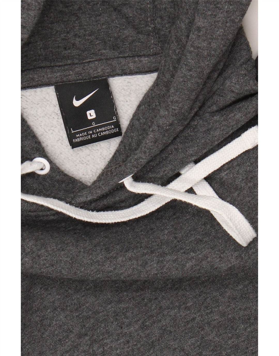 NIKE Mens Hoodie Jumper Large Grey Vintage Nike and Second-Hand Nike from Messina Hembry 