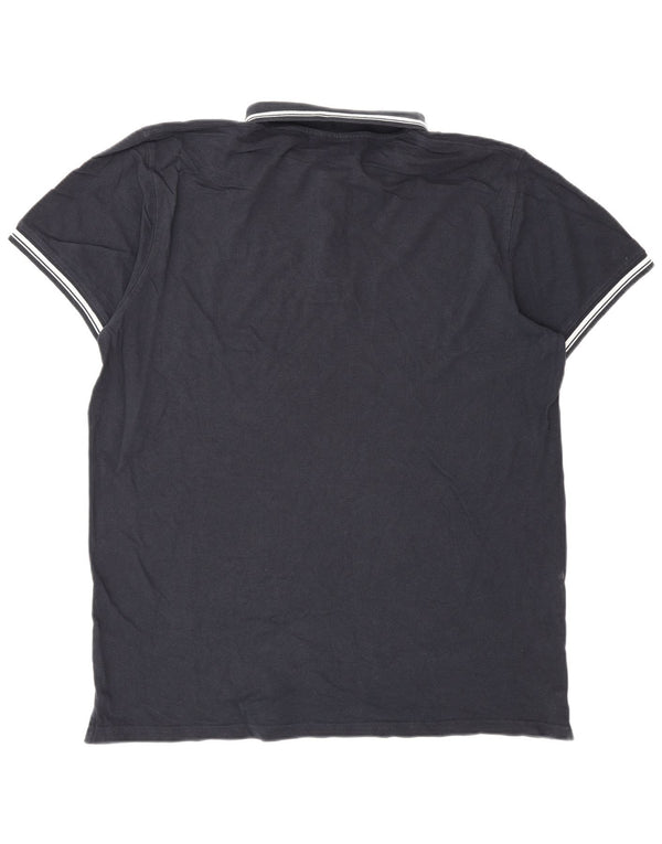 Sergio Tacchini Ανδρικό Πόλο Μπλουζάκι 2XL Μπλε Navy ριγέ βαμβακερό