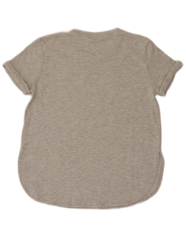 Zara Γυναικείο T-Shirt Trafaluc Top UK 12 Medium Grey Flecked