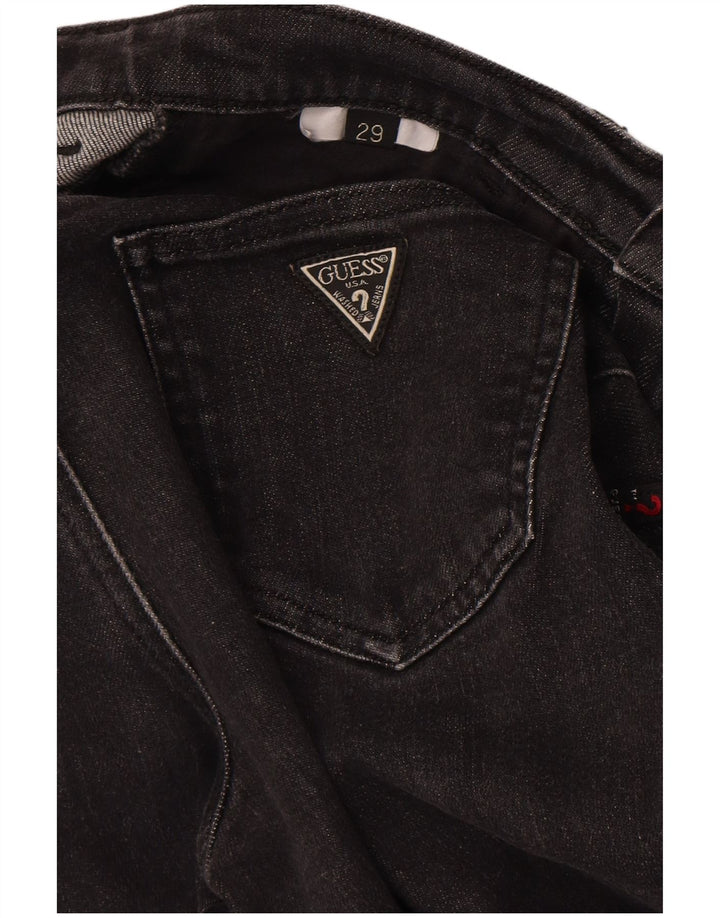 Guess Γυναικείο Straight Jeans W29 L32 Μαύρο