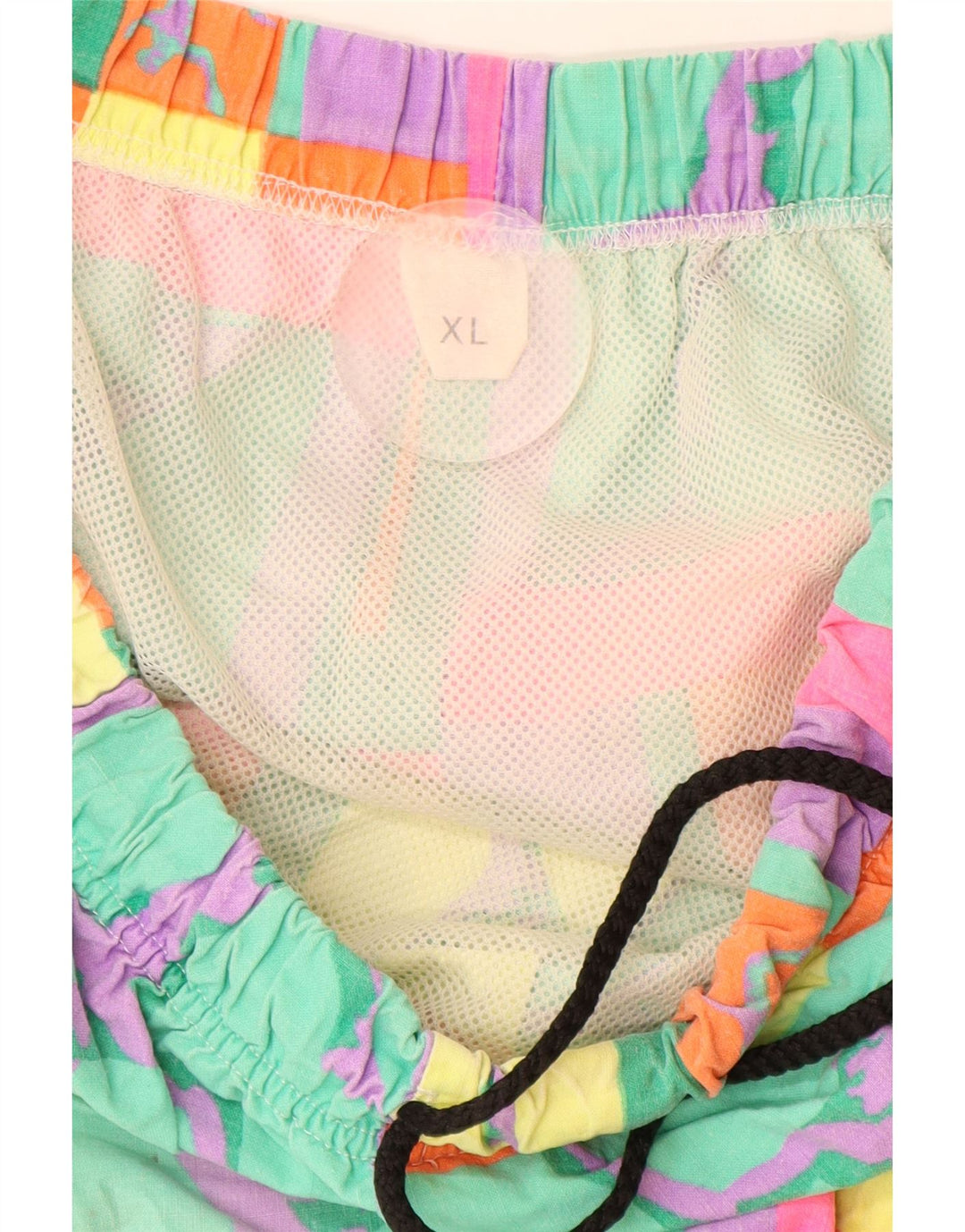 Γυναικείο γραφικό σορτς κολύμβησης VINTAGE UK 18 XL πολύχρωμο γεωμετρικό