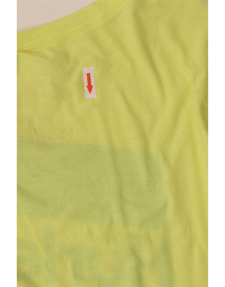 Ανδρικό γραφικό T-Shirt Hurley Top μεγάλο κίτρινο πολυεστέρα