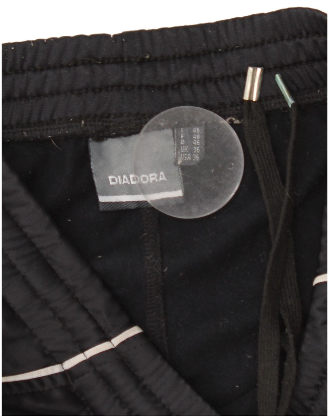 DIADORA Mens Tracksuit Trousers UK 36 Small Black